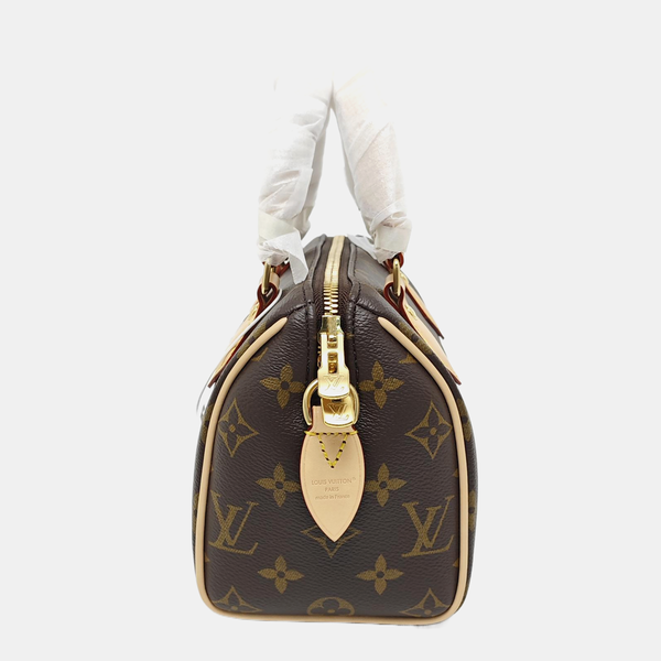 SPEEDY 20 Monogram Coated Canvas Brown