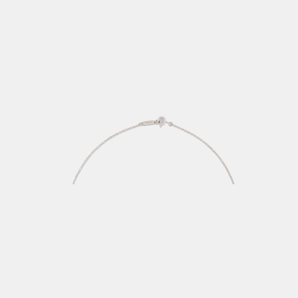 Tiffany T 18k White Gold Silver Necklace