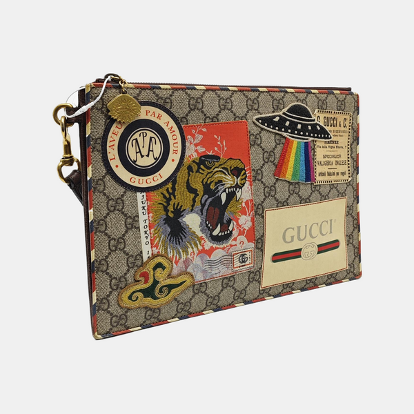 Courrier Monogram Coated Canvas Beige