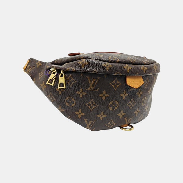 BUMBAG Monogram Coated Canvas Brown