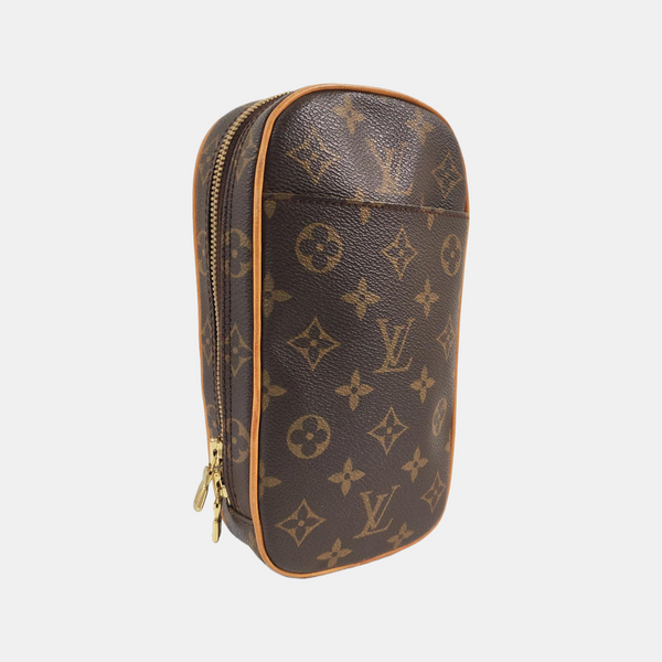 GANGE Monogram Coated Canvas Brown