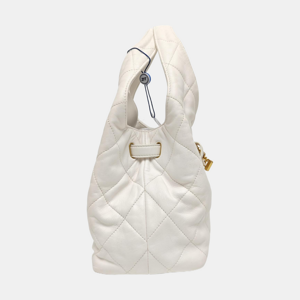 25P Quilted Lambskin White