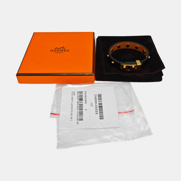 Leather Black Bangle