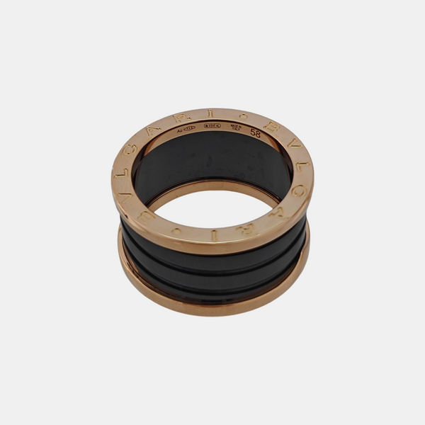 B.ZERO1 18k Rose Gold Ring EU 58