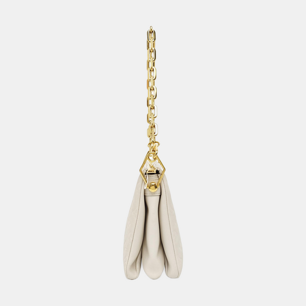 COUSSIN PM Monogram Calfskin White