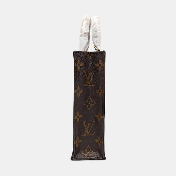 SAC PLAT Mini Monogram Coated Canvas Brown