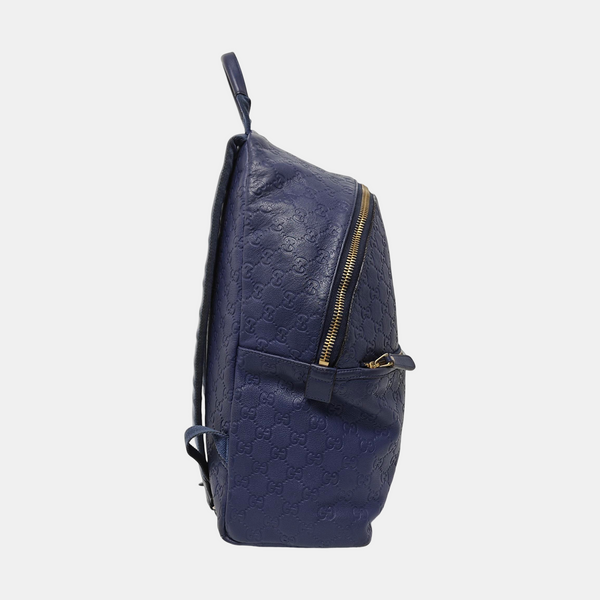 Signature Monogram Calfskin Blue