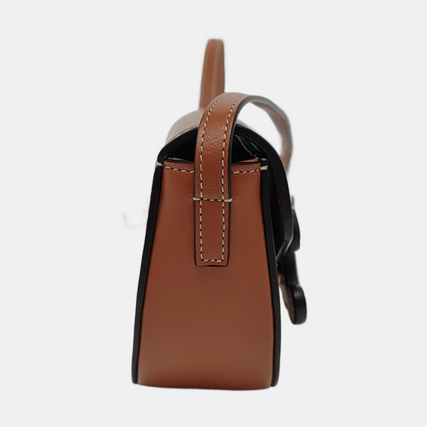 Authenticated pre-owned FOLCO CUIR TRIOMPHE Calfskin Brown - Shoulder Bag at Looply