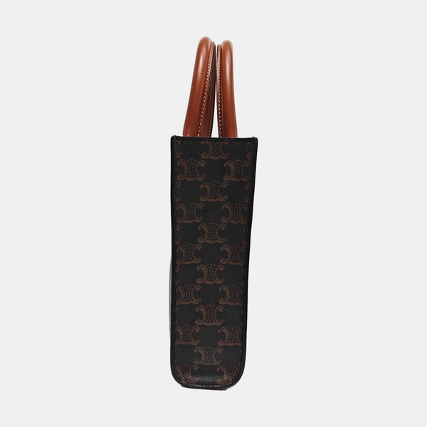 CABAS CELINE Mini Coated Canvas Brown