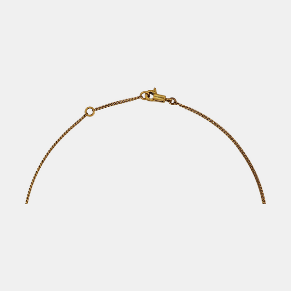 ALPHABET Brass Gold Necklace