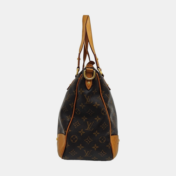 ESTRELA MM Monogram Coated Canvas Brown