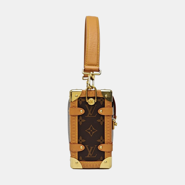 SIDE TRUNK MM Monogram Coated Canvas Brown