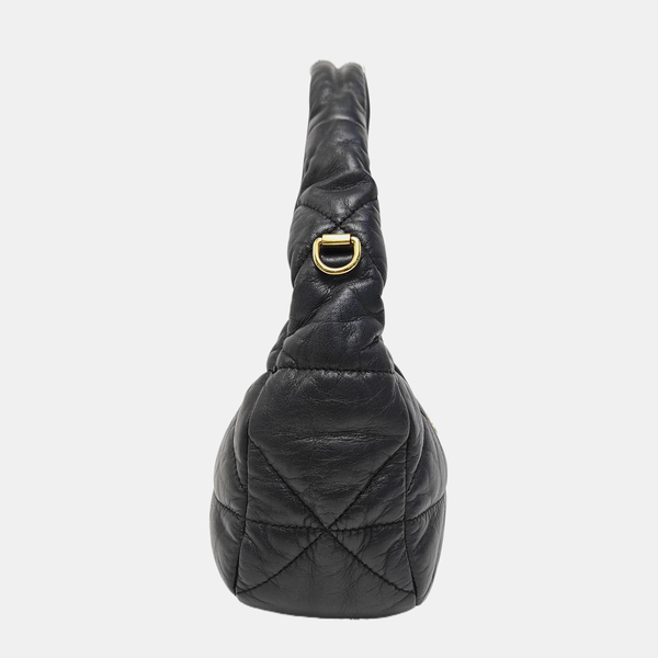 Quilted Lambskin Shoulder Bag Mini Black