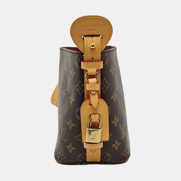 ALL IN BB Monogram Coated Canvas Brown