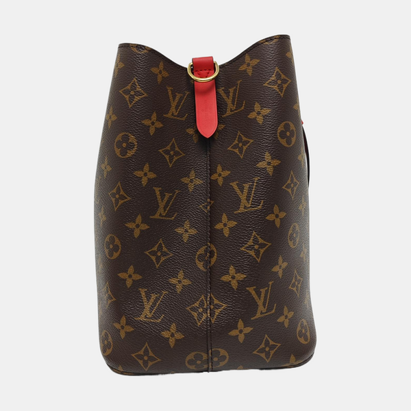 NÉONOÉ MM Lona Revestida Monogram Marrón