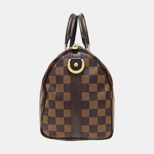 SPEEDY 25 Damier Ebene Coated Canvas Brown
