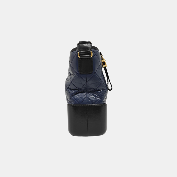 GABRIELLE Medium Quilted Calfskin Blue
