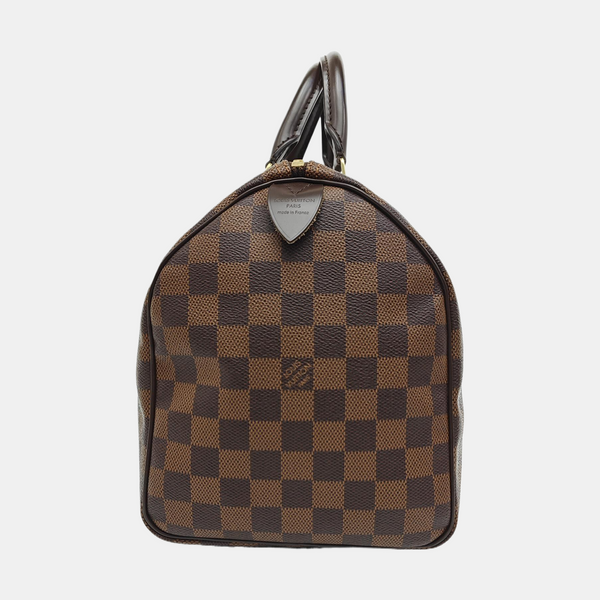 SPEEDY 30 Damier Ebene Coated Canvas Brown