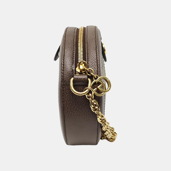 Ophidia Mini Monogram Coated Canvas Beige