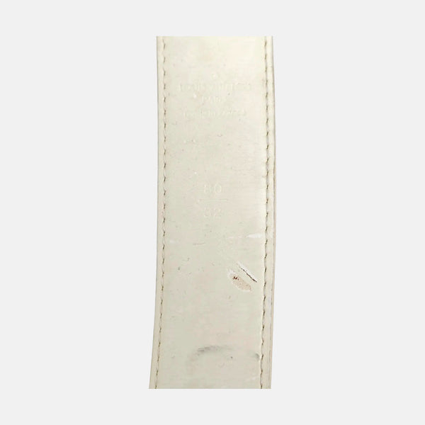 Leather Belt White