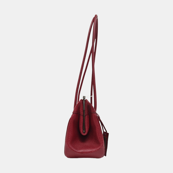 Calfskin Top Handle Bag Red