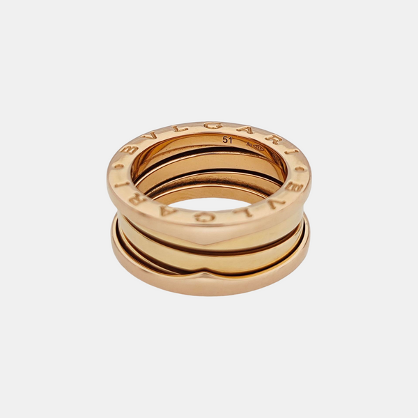 B.ZERO1 18k Rose Gold Ring EU 51