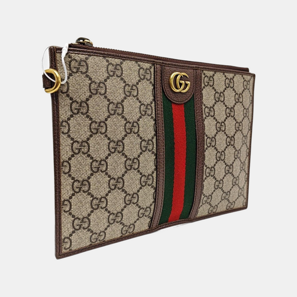 Ophidia Small Monogram Coated Canvas Beige