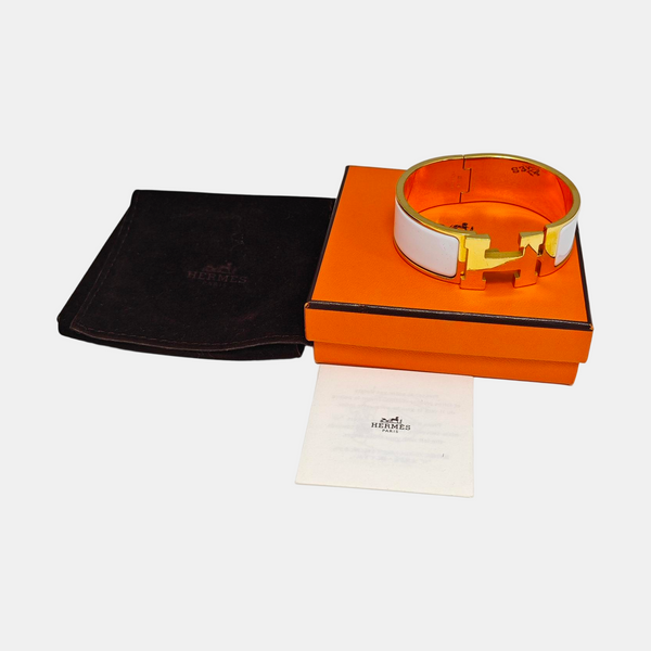 Clic H Metal Gold Bangle