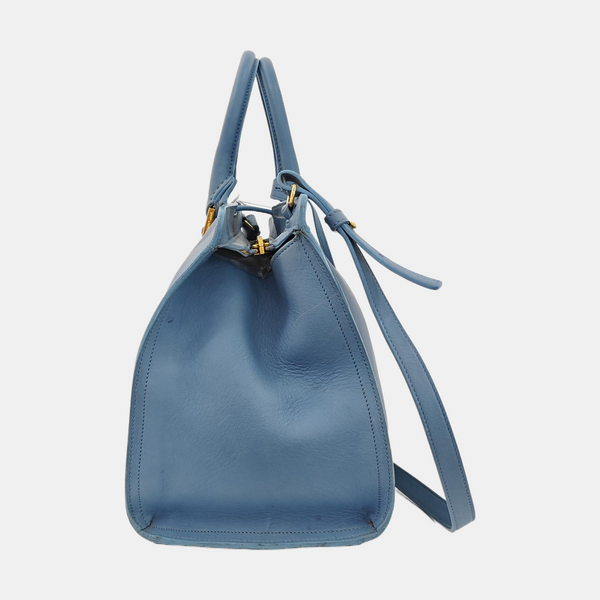 CHYC Y LIGNE Small Calfskin Blue