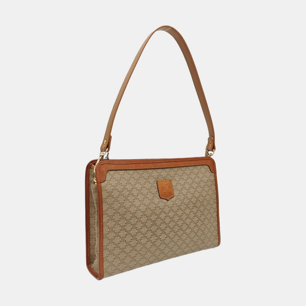 MACADAM CLUTCHES Coated Canvas Beige