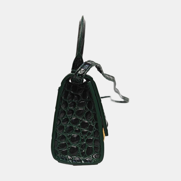 Hourglass Mini Calfskin Green