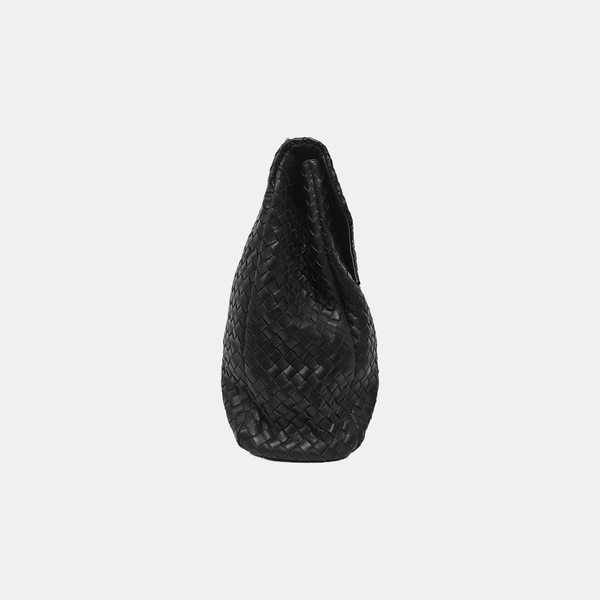 Calfskin Top Handle Bag Black