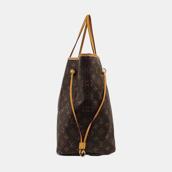 NEVERFULL GM Monogram Coated Canvas Brown