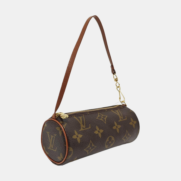PAPILLON Mini Monogram Coated Canvas Brown