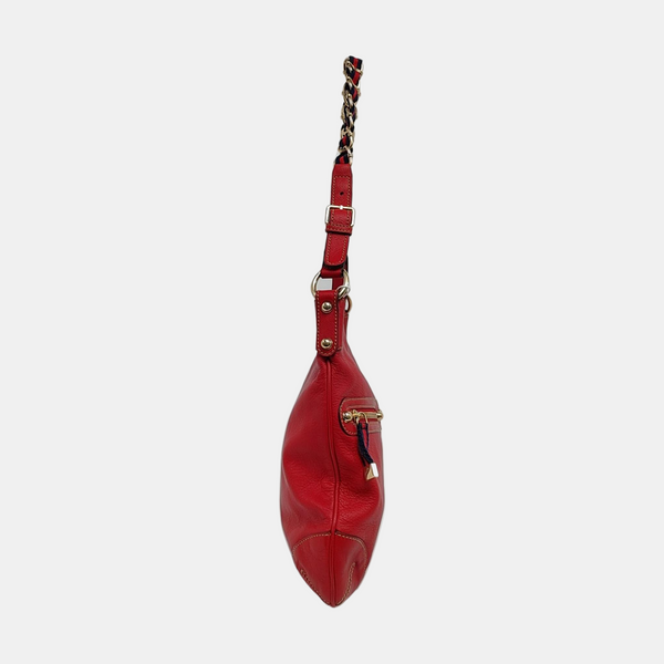 Calfskin Shoulder Bag Red