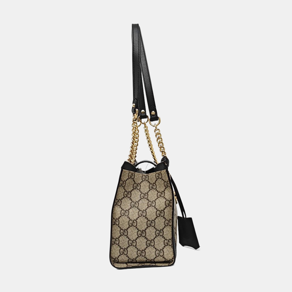 Padlock Small Monogram Coated Canvas Beige