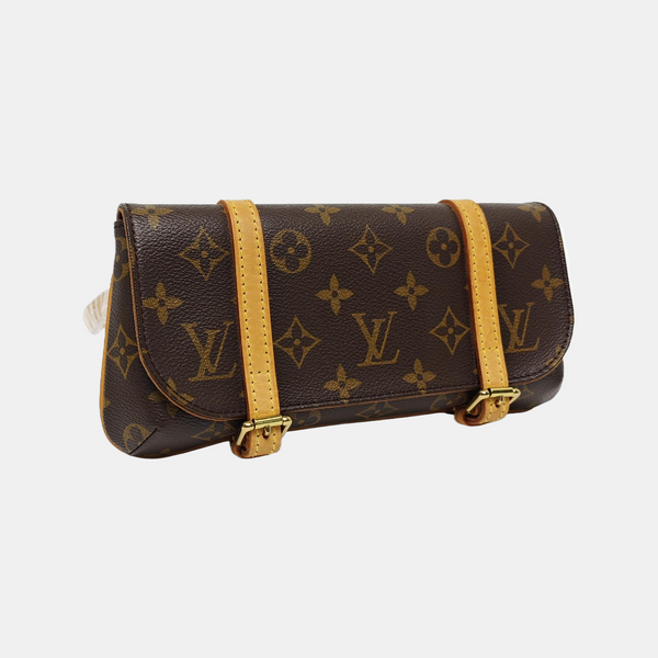 MARELLE Monogram Coated Canvas Brown