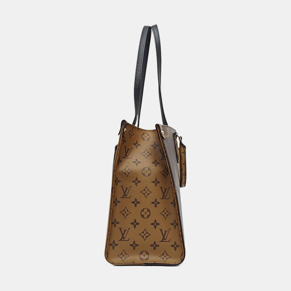 ONTHEGO MM Monogram Coated Canvas Brown