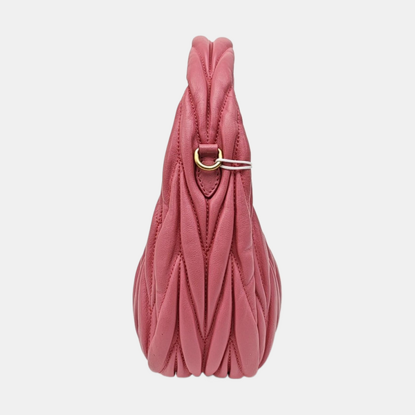 Wander Matelassé Small Quilted Lambskin Pink