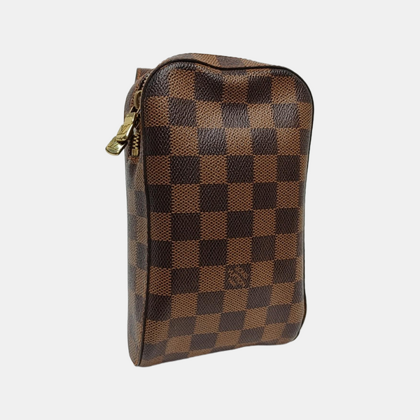 GÉRONIMOS Damier Ebene Coated Canvas Brown