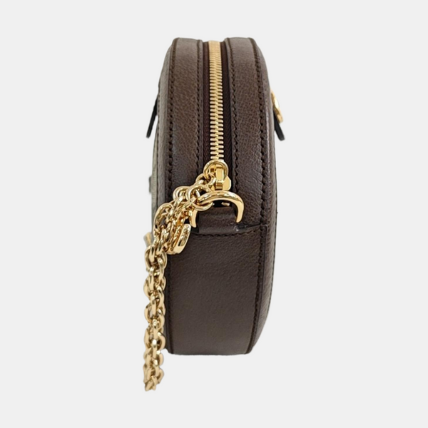 Ophidia Mini Monogram Coated Canvas Beige
