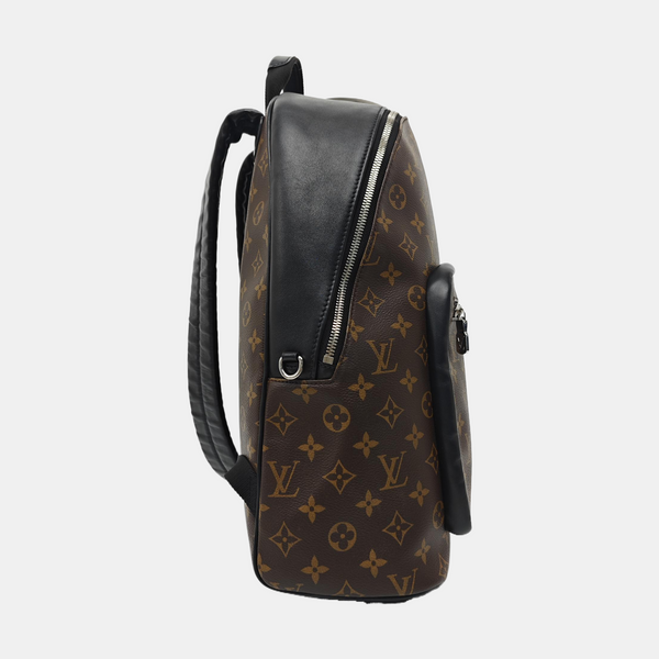 JOSH Monogram Coated Canvas Brown