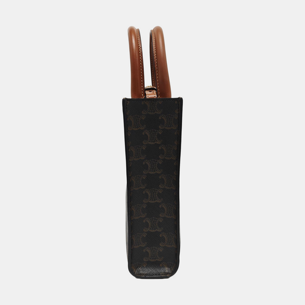 CABAS CELINE Mini Coated Canvas Brown