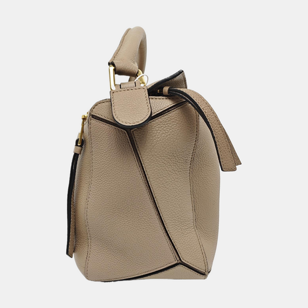 Puzzle Medium Quilted Calfskin Gray