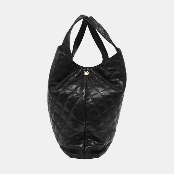 ICARE Extra Large Quilted Lambskin Black