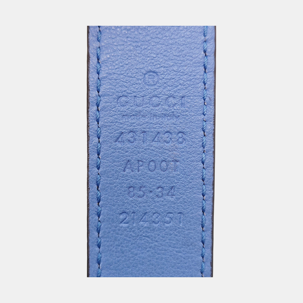 Leather Belt Blue
