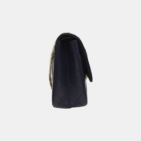 2.55 Maxi Quilted Calfskin Blue