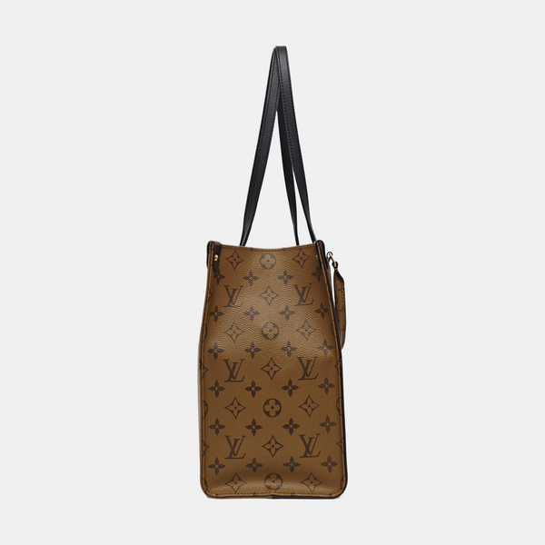 ONTHEGO MM Monogram Coated Canvas Brown