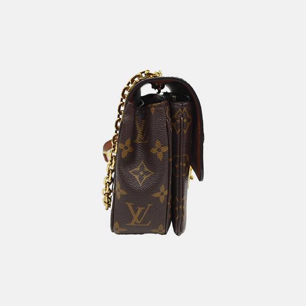 MARCEAU Monogram Coated Canvas Brown