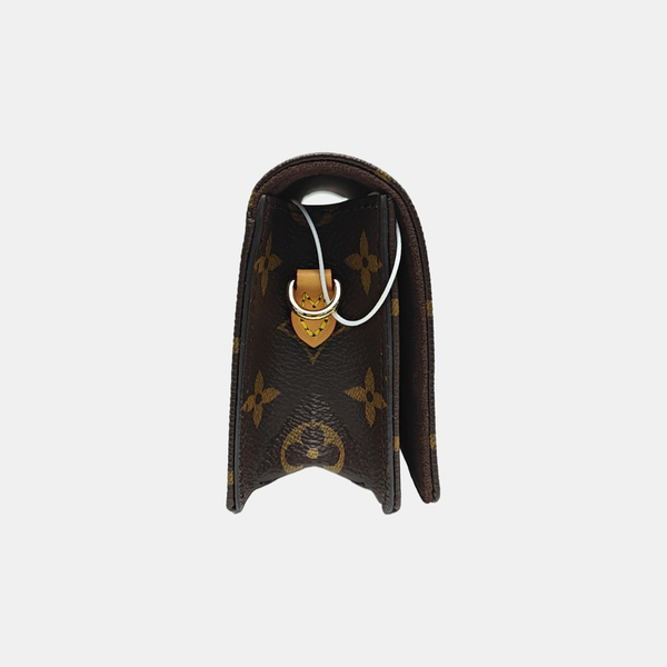 Lily Monogram Coated Canvas Brown